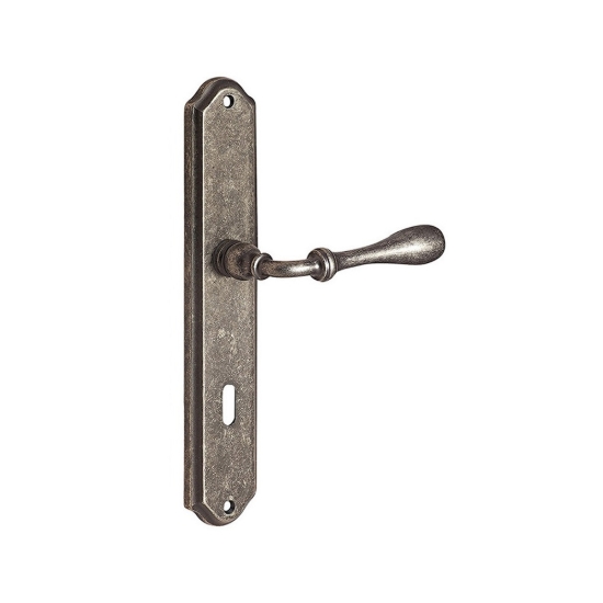 Εικόνα της Πόμολο Πόρτας Με Πλάκα (75mm) Roline K370-75 Ζεύγος Old Silver