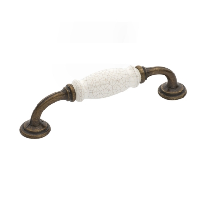 Εικόνα της Λαβή Επίπλου Roline 522 Αντικέ 128mm Με πορσελάνη Κρακελέ