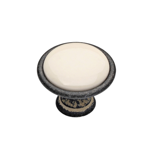 Εικόνα της Πόμολο Επίπλων Roline 558 Ρουστίκ Με πορσελάνη