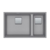 Εικόνα της Νεροχύτης Υποκαθήμενος Franke Kubus 2 KNG 120 (76x46) Stone Grey 3142101108