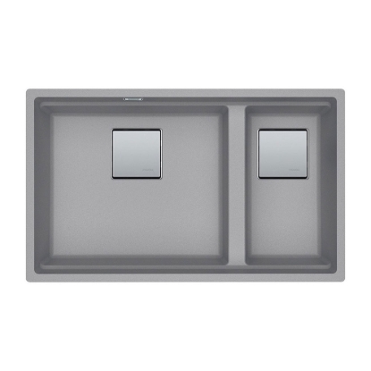Εικόνα της Νεροχύτης Υποκαθήμενος Franke Kubus 2 KNG 120 (76x46) Stone Grey 3142101108