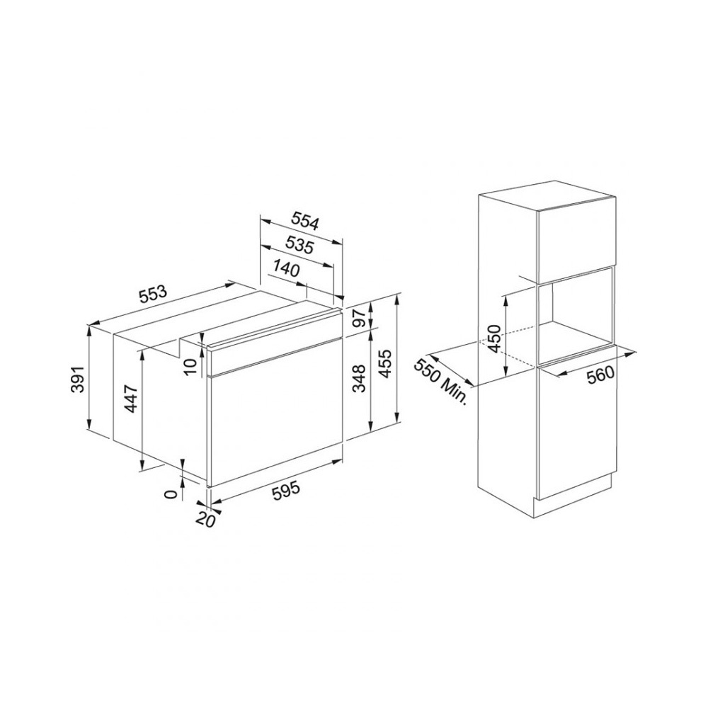 Εικόνα της Φούρνος Combi - MicroWave Franke Smart FSM 45 MW XS 3165002045