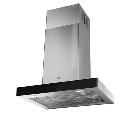Εικόνα της Απορροφητήρας Franke New Mythos 60 FCR 625 TC BK/XS NG Μαύρο/Inox Καμινάδα 60cm 3101103012