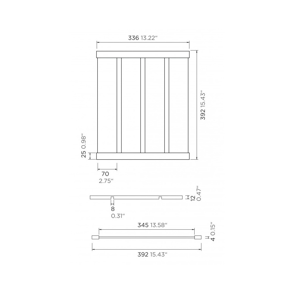 Εικόνα της Σχάρα Αποστράγγισης Inox Schock 33,6x39,2x1,2cm 629726-110