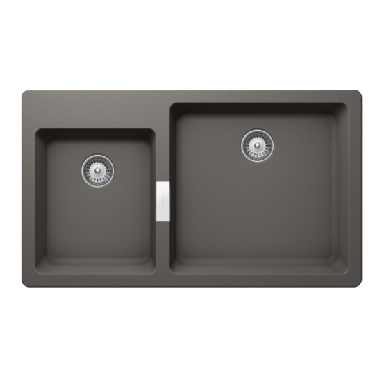 Εικόνα της Νεροχύτης Schock Cristadur Mono 15290-1442 (86x50) Silverstone