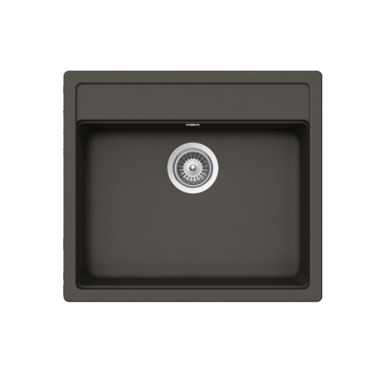 Εικόνα της Νεροχύτης Schock Cristalite Manhattan 30060-1421 (57x51) Asphalt (Graphite)