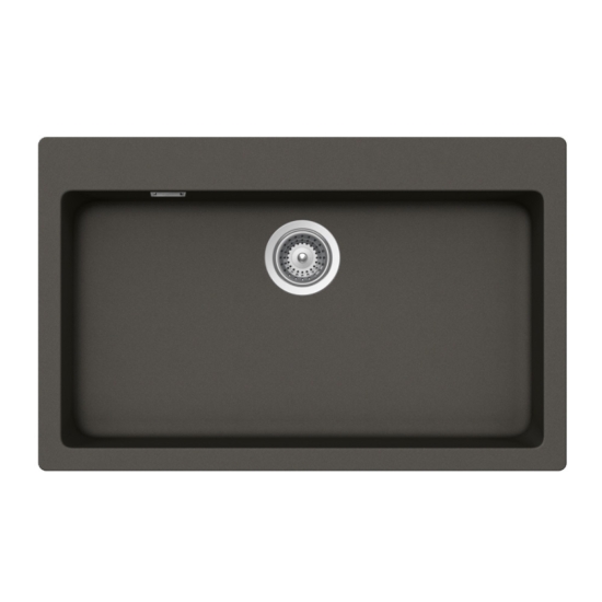 Εικόνα της Νεροχύτης Schock Cristalite Manhattan 30080-1421 (79x50) Asphalt (Graphite)