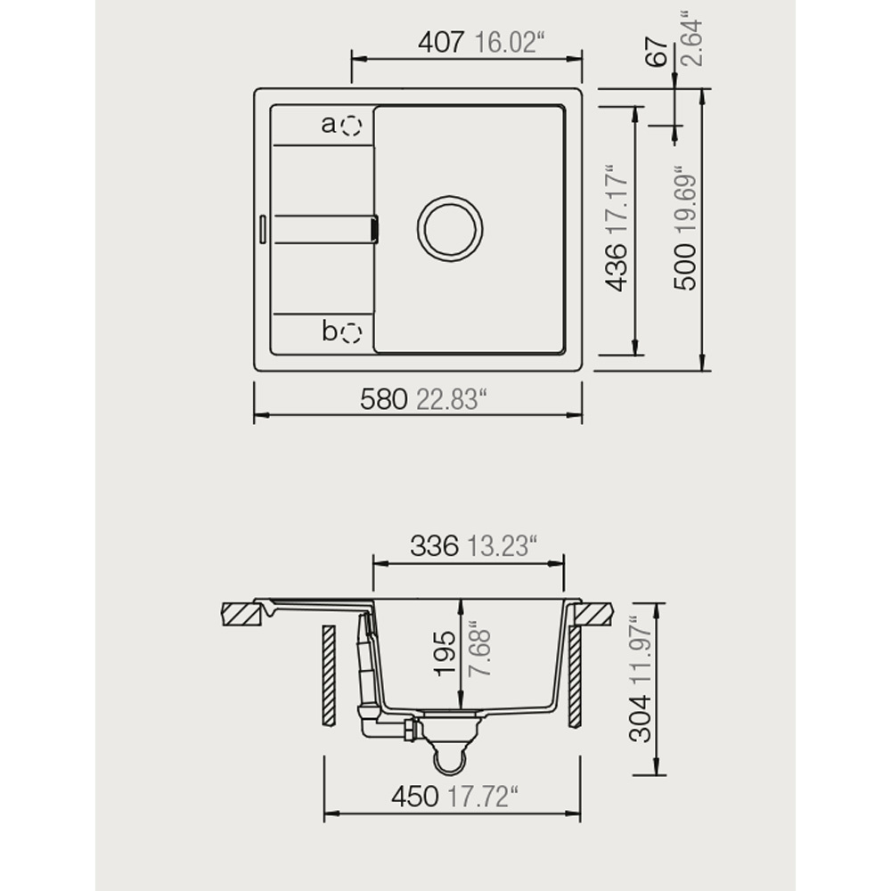 Εικόνα της Νεροχύτης Schock Cristalite Manhattan 30180-1301 (78x50) Superwhite