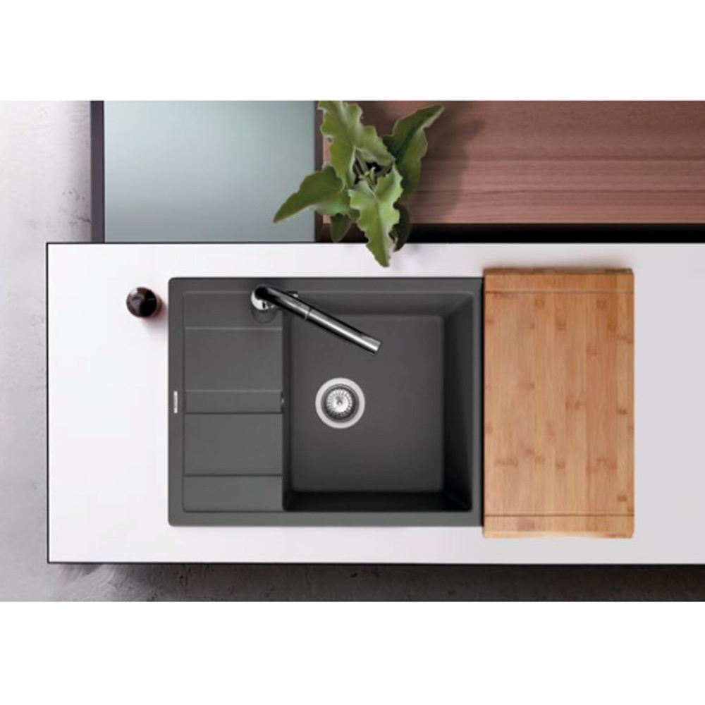 Εικόνα της Νεροχύτης Schock Cristalite Manhattan 30180-1441 (78x50) Croma (Grey)