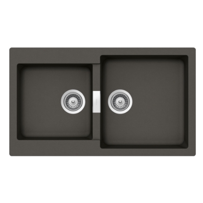 Εικόνα της Νεροχύτης Schock Cristalite Manhattan 30290-1421 (86x50) Asphalt (Graphite)