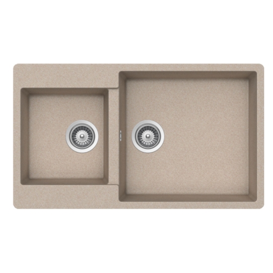 Εικόνα της Νεροχύτης Schock Cristalite Element 31290-1501 (86x50) Sabbia (Beige)