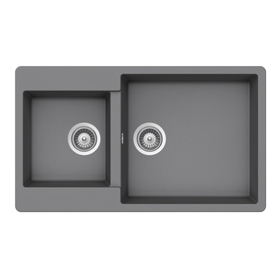 Εικόνα της Νεροχύτης Schock Cristalite Element 31290-1441 (86x50) Croma (Grey)