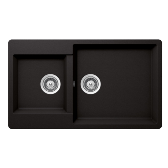 Εικόνα της Νεροχύτης Schock Cristalite Element 31290-1401 (86x50) Nero (Black)