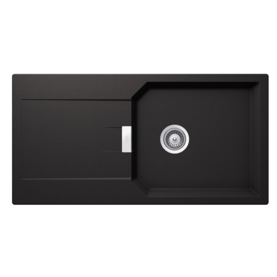 Εικόνα της Νεροχύτης Schock Cristalite Manhattan 30100-1401 (100x51) Nero (Black)