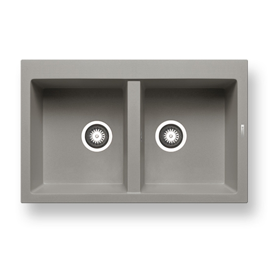 Εικόνα της Νεροχύτης Pyramis Pyragranite Alazia (79x50) 2B Industrial Grey 070106511