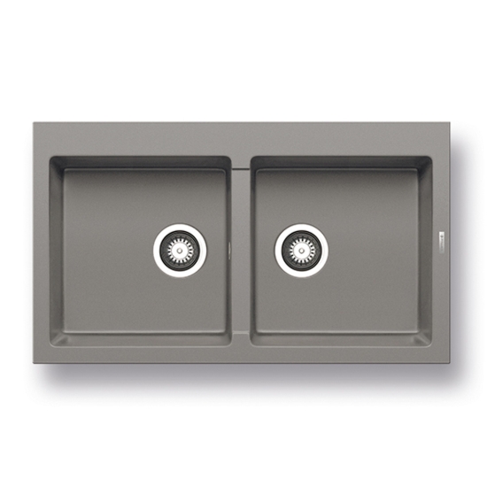 Εικόνα της Νεροχύτης Pyramis Pyragranite Athlos (86x50) 2B Industrial Grey 070185911