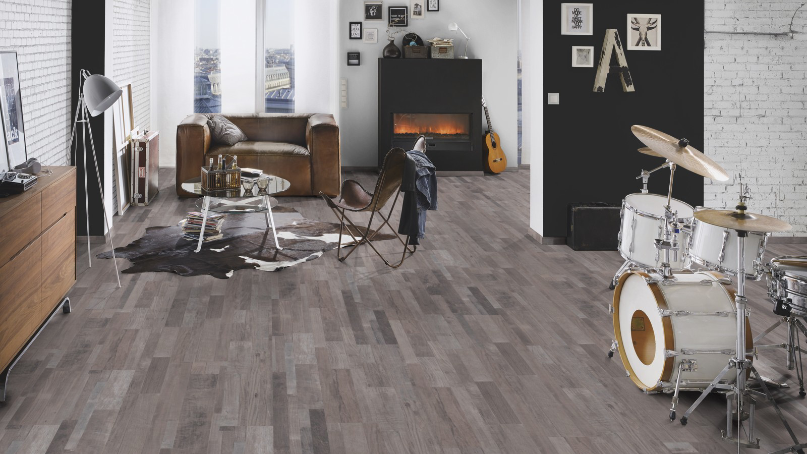 Εικόνα της Δάπεδο Laminate Krono Original Castello 8mm K040 SILVERSIDE DRIFTWOOD NewPlan