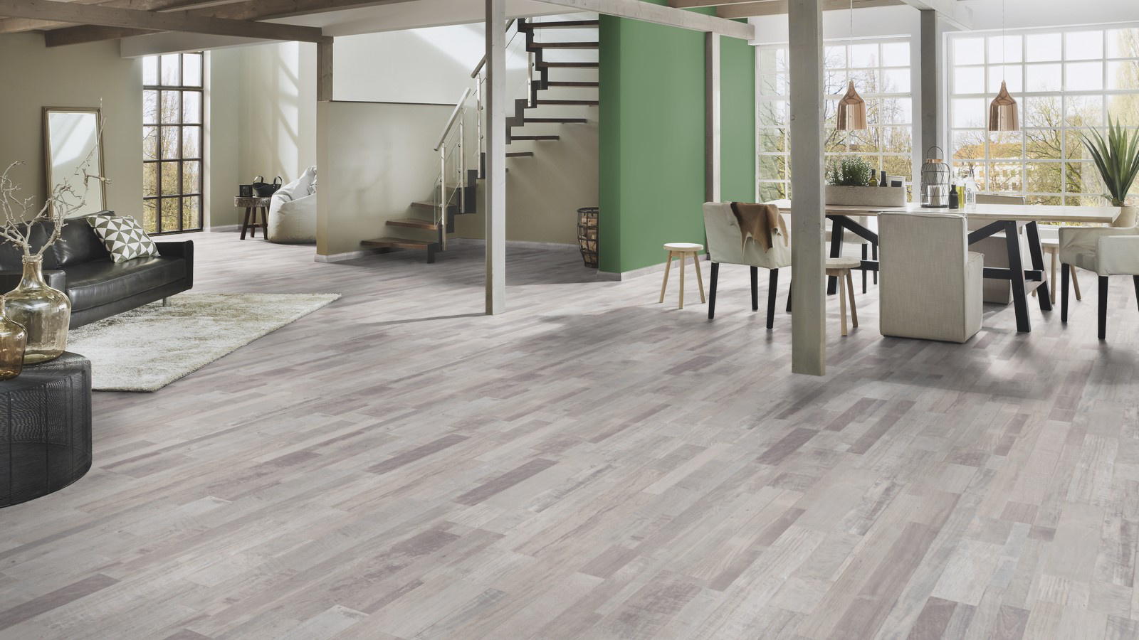 Εικόνα της Δάπεδο Laminate Krono Original Castello 8mm K039 SILVERSIDE DRIFTWOOD NewPlan