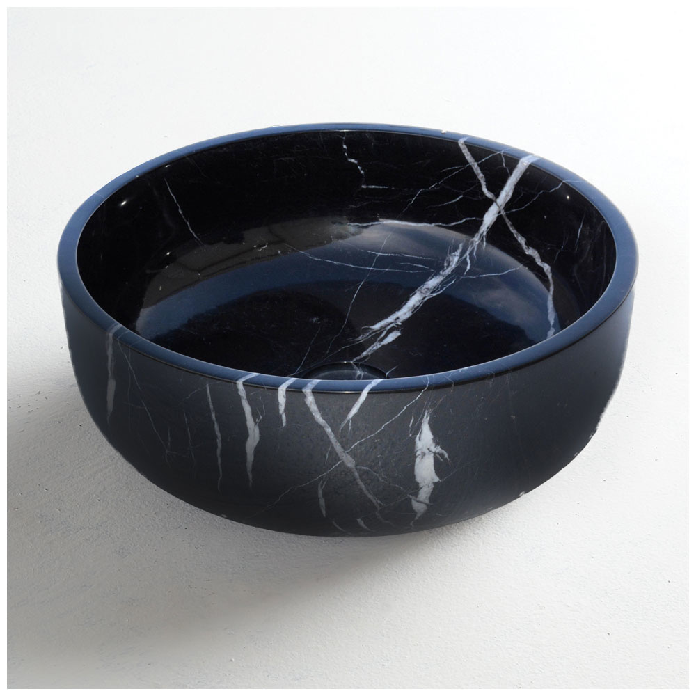 Εικόνα της Νιπτήρας Μπάνιου Fossil Thalo DR39-400 Ø39cm Marquina Nero