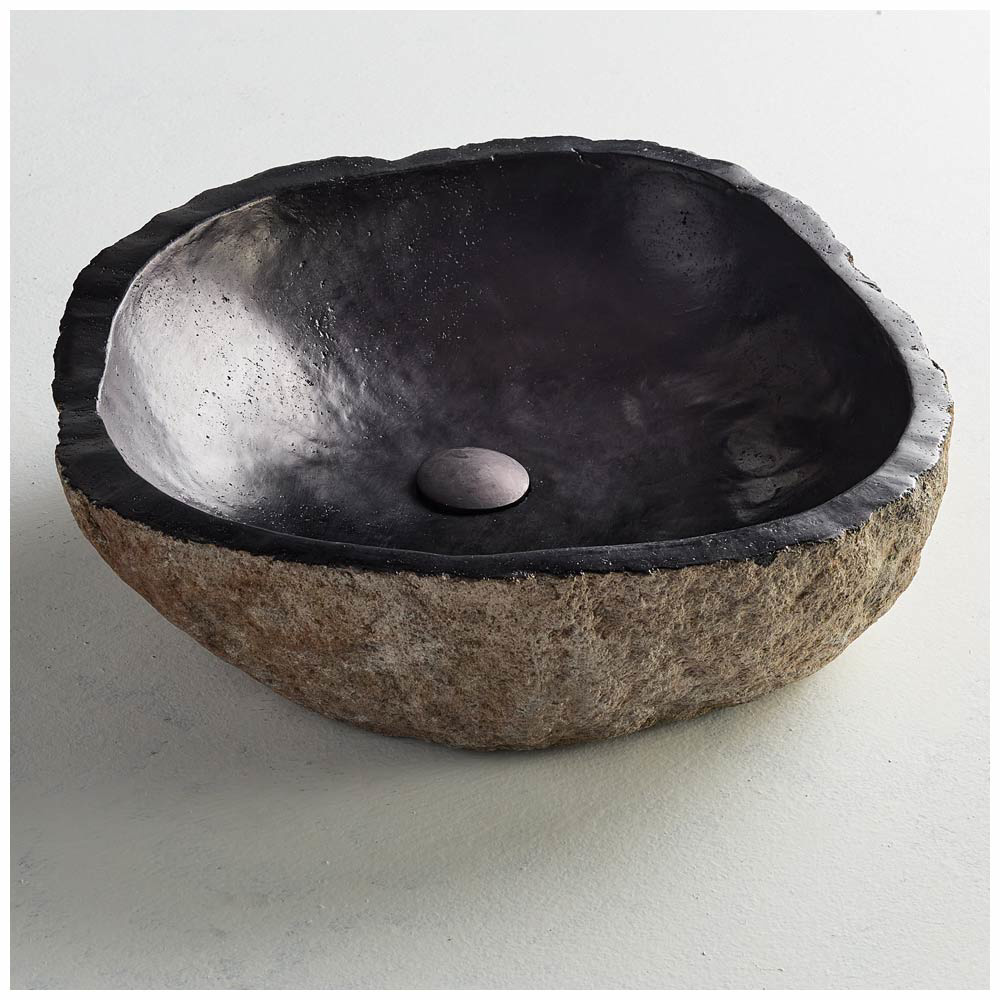 Εικόνα της Νιπτήρας Μπάνιου Fossil Riverstone Vero RV60 Ø50-60cm