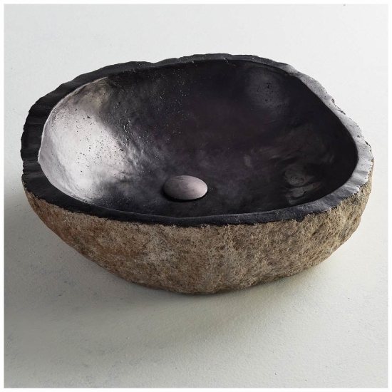 Εικόνα της Νιπτήρας Μπάνιου Fossil Riverstone Vero RV60 Ø50-60cm