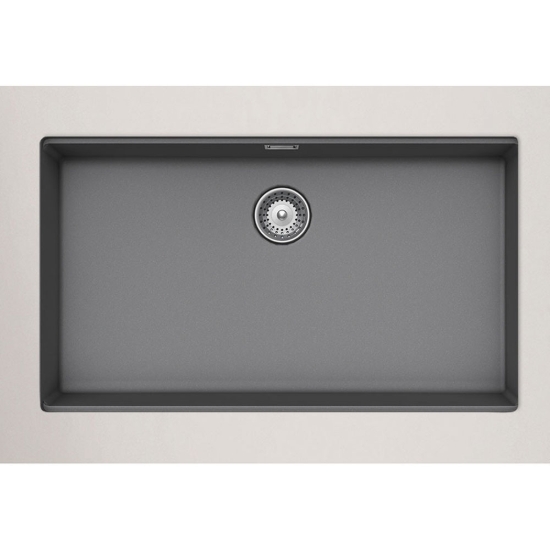 Εικόνα της Νεροχύτης Υποκαθήμενος Schock Cristalite Manhattan 30080U-1441 (75x45,6) Croma (Grey)