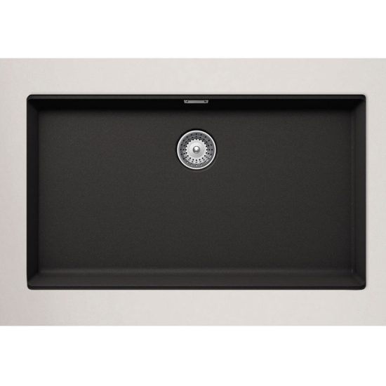 Εικόνα της Νεροχύτης Υποκαθήμενος Schock Cristalite Manhattan 30080U-1401 (75x45,6) Nero (Black)