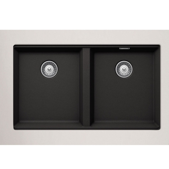 Εικόνα της Νεροχύτης Υποκαθήμενος Schock Cristalite Manhattan 30290U-1401 (75x45,6) Nero (Black)