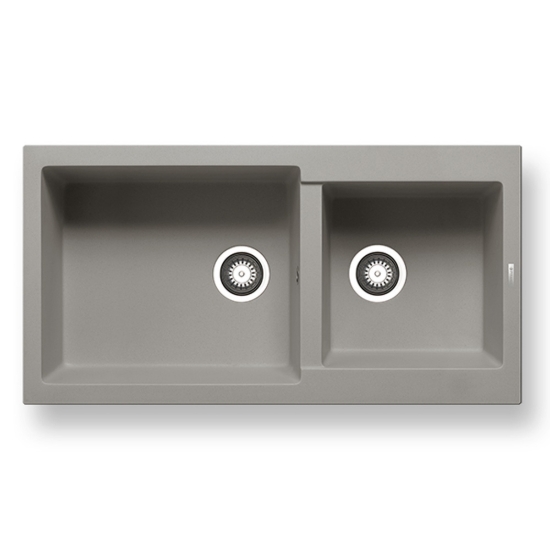 Εικόνα της Νεροχύτης Pyramis Pyragranite Alazia (96x50) 1 3/4B Industrial Grey 070183411