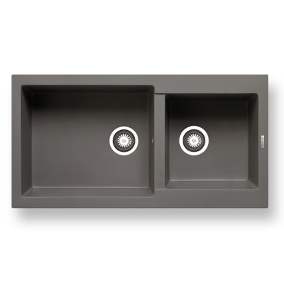 Εικόνα της Νεροχύτης Pyramis Pyragranite Alazia (96x50) 1 3/4B Iron Grey 070183511