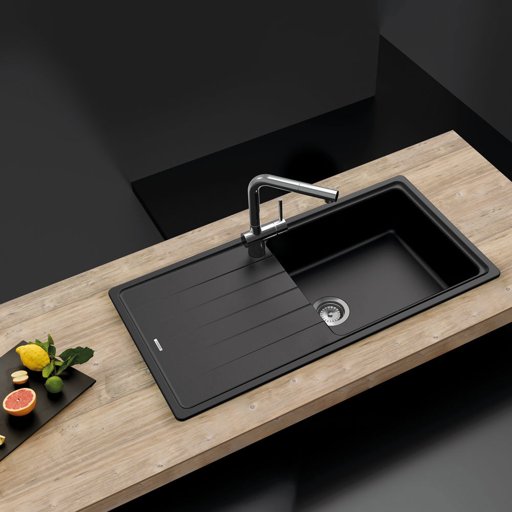 Εικόνα της Νεροχύτης Schock Cristalite Element 31100-1401 (100x50) Nero (Black)