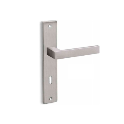 Εικόνα της Πόμολο Πόρτας Με Πλάκα SG A22-75 Inox