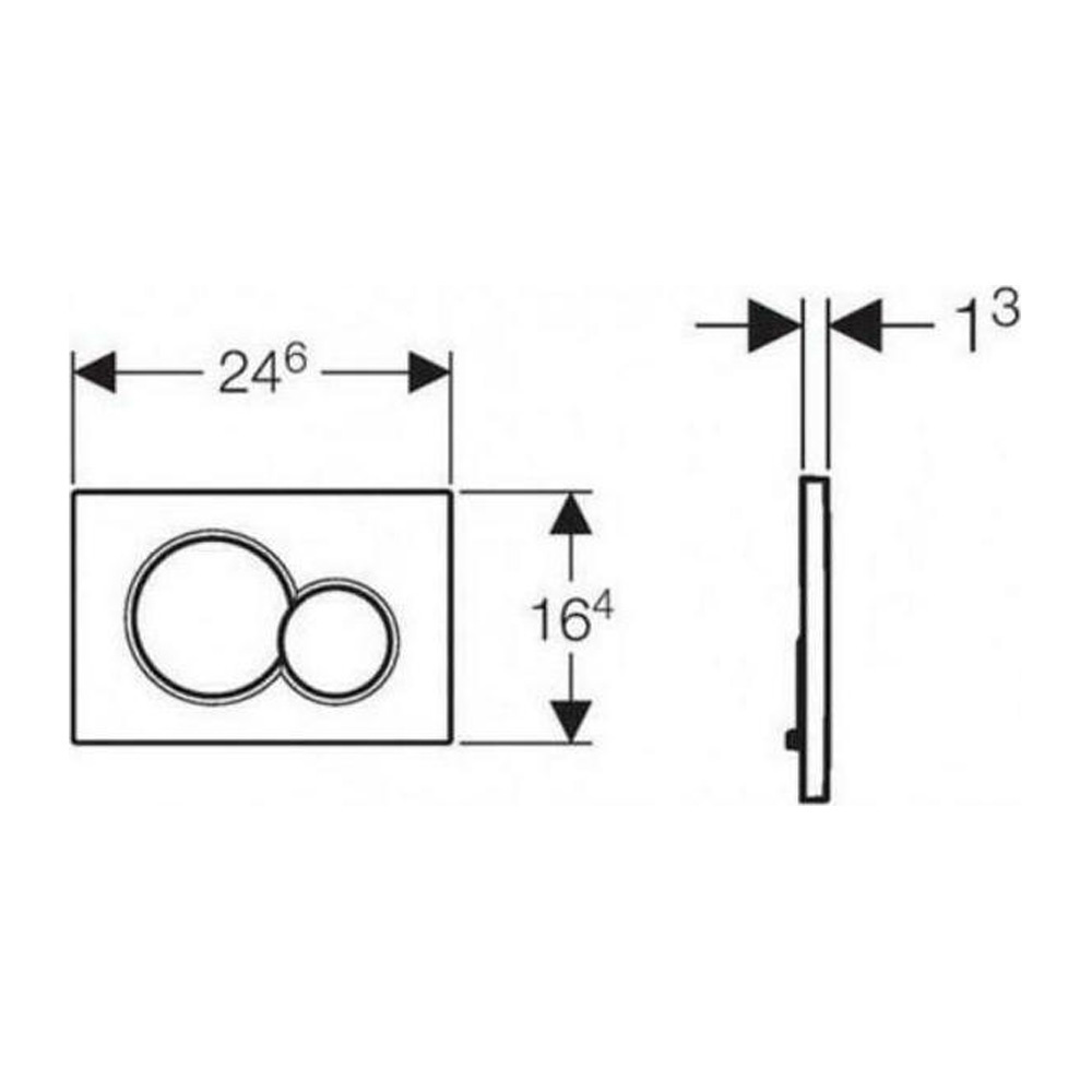 Εικόνα της Πλακέτα Χειρισμού Geberit Sigma 01 115.770.11.5 Λευκό Για Καζανάκια Διπλής Λειτουργίας