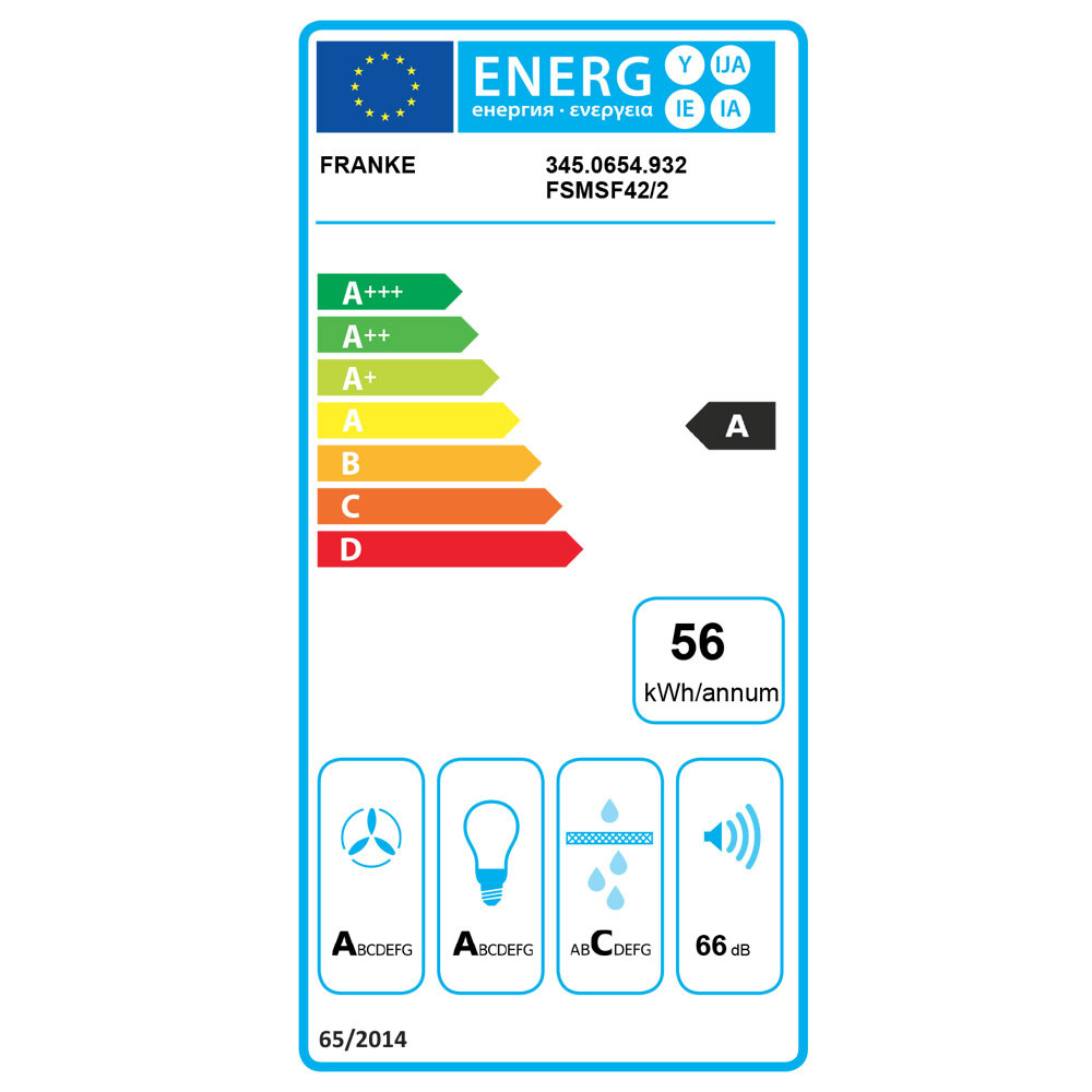 Εικόνα της Απορροφητήρας Franke Smart FSMS F42 SS/BM Inox/Black Matt Οροφής 3105001090