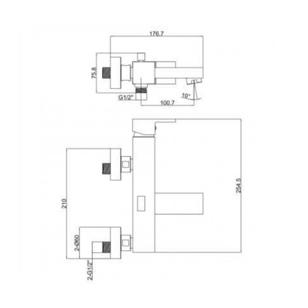 Εικόνα της Μπαταρία Λουτρού Interflex Quattro 087493 Χρωμέ