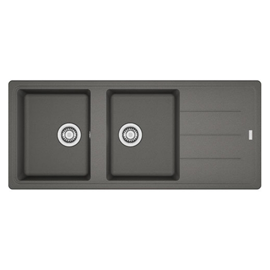 Εικόνα της Νεροχύτης Franke Basis BFG 621 (116x50) Stone Grey 3145512171