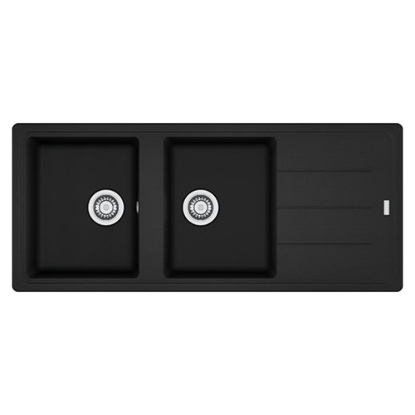 Εικόνα της Νεροχύτης Franke Basis BFG 621 (116x50) Matt Black 3149000327