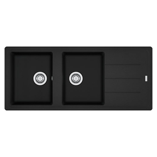Εικόνα της Νεροχύτης Franke Basis BFG 621 (116x50) Matt Black 3149000327