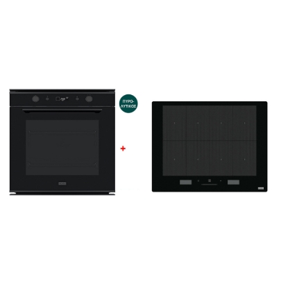 Εικόνα της Φούρνος Franke Mythos Black Steel FMY 98 P BK 3166301052 + Επαγωγική Εστία Franke Mythos FMY 658 I FP BK 3061602052