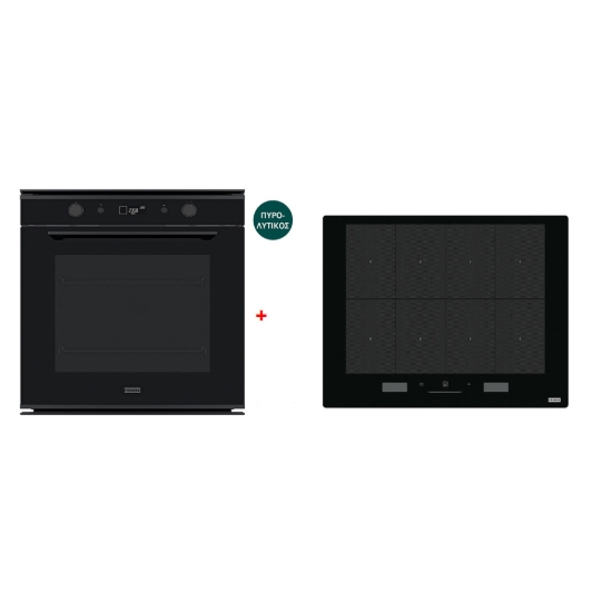 Εικόνα της Φούρνος Franke Mythos Black Steel FMY 98 P BK 3166301052 + Επαγωγική Εστία Franke Mythos FMY 658 I FP BK 3061602052