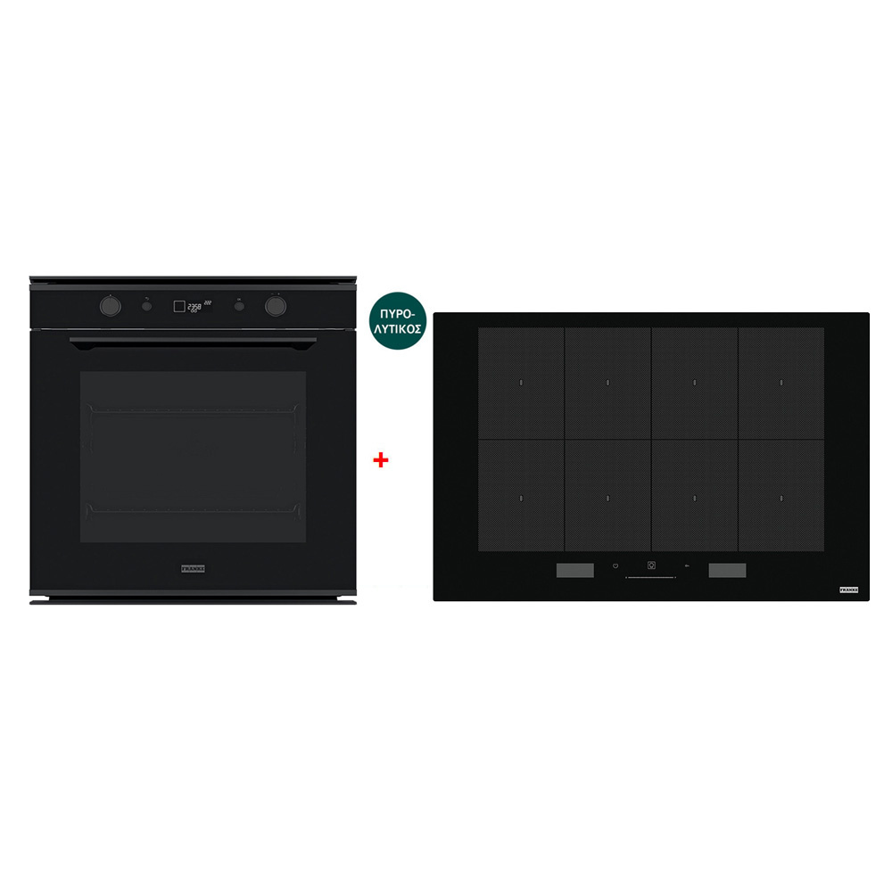 Εικόνα της Φούρνος Franke Mythos Black Steel FMY 98 P BK 3166301052 + Επαγωγική Εστία Franke Mythos FMY 808 I FP BK 3061602053