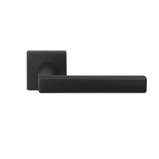 Εικόνα της Πόμολο Μεσόπορτας Με Ροζέτα Arieni Ischia Ζεύγος Black Matt