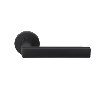 Εικόνα της Πόμολο Μεσόπορτας Με Ροζέτα Arieni Ponza Ζεύγος Black Matt