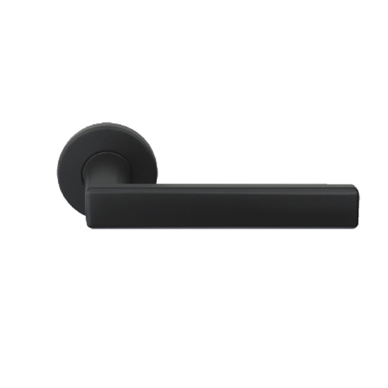 Εικόνα της Πόμολο Μεσόπορτας Με Ροζέτα Arieni Ponza Ζεύγος Black Matt