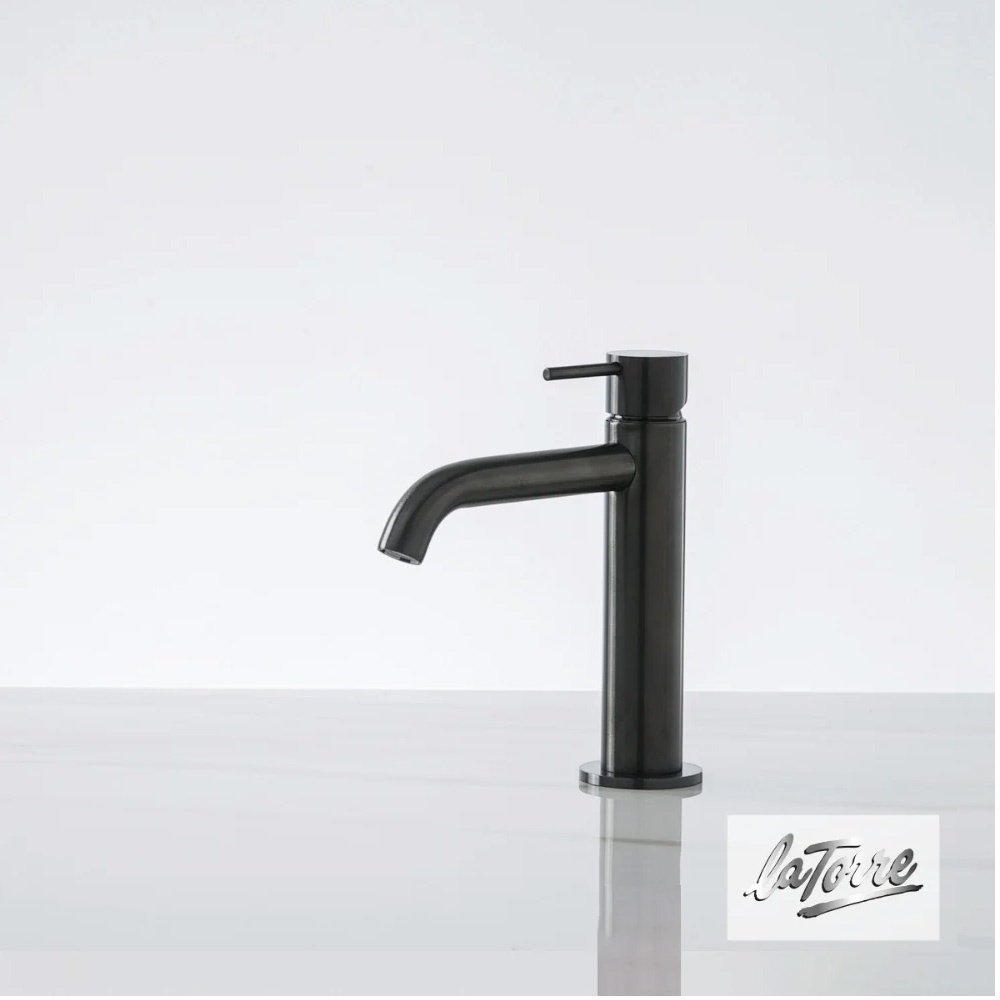 Εικόνα της Μπαταρία Νιπτήρος La Torre Elle 316 35004-411 Black Brushed PVD