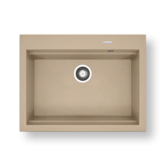 Εικόνα της Νεροχύτης Pyramis Pyragranite Siros (67x51,5) 1B Dark Beige 070201401