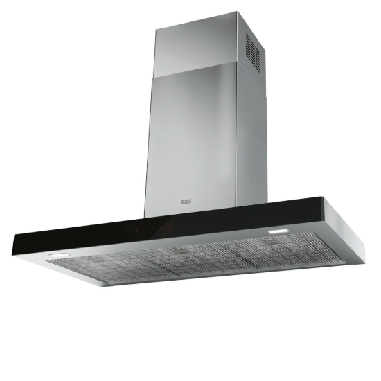 Εικόνα της Απορροφητήρας Franke New Mythos 90 FCR 925 TC BK/XS NG Μαύρο/Inox Καμινάδα 90cm 3101103001