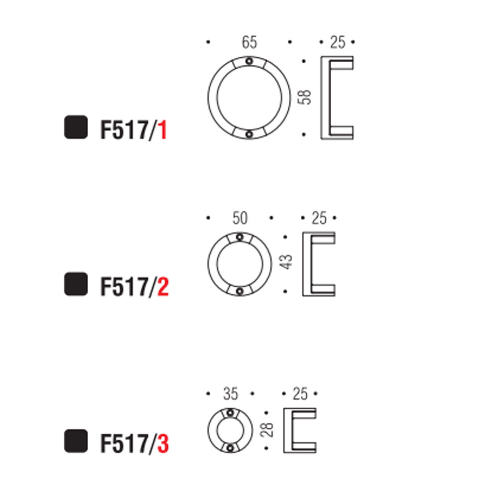 Εικόνα της Πόμολα Επίπλων Colombo F517/1 65mm Cromosat