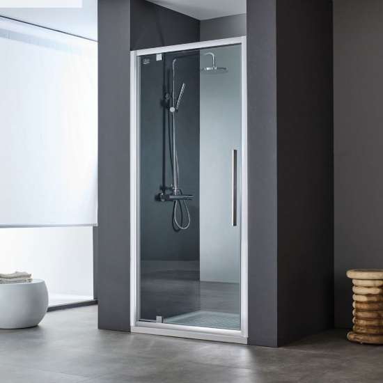 Εικόνα της Καμπίνα Ντουσιέρας Devon Flow Pivot PF80C-100 77-81cm Clean Glass