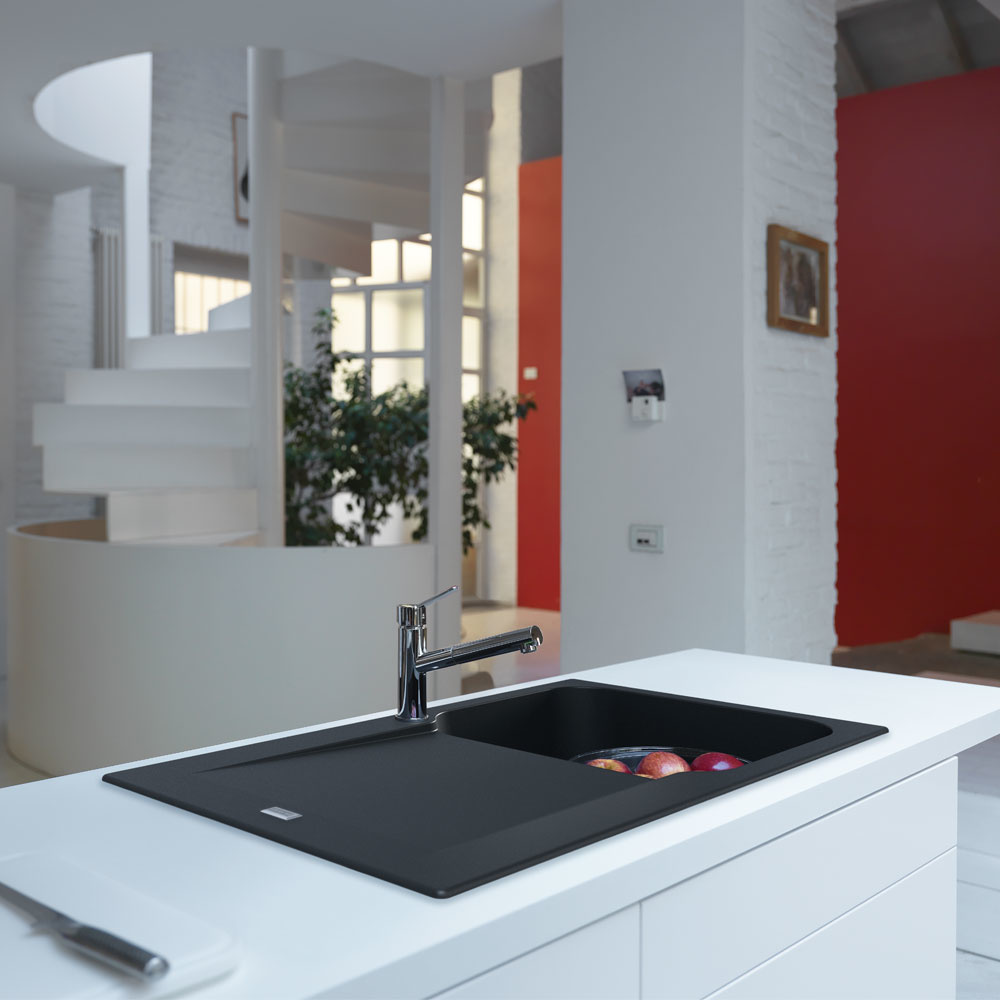 Εικόνα της Νεροχύτης Franke Tectonite Kite Kid 611-86 (86x50) Black 3142101259